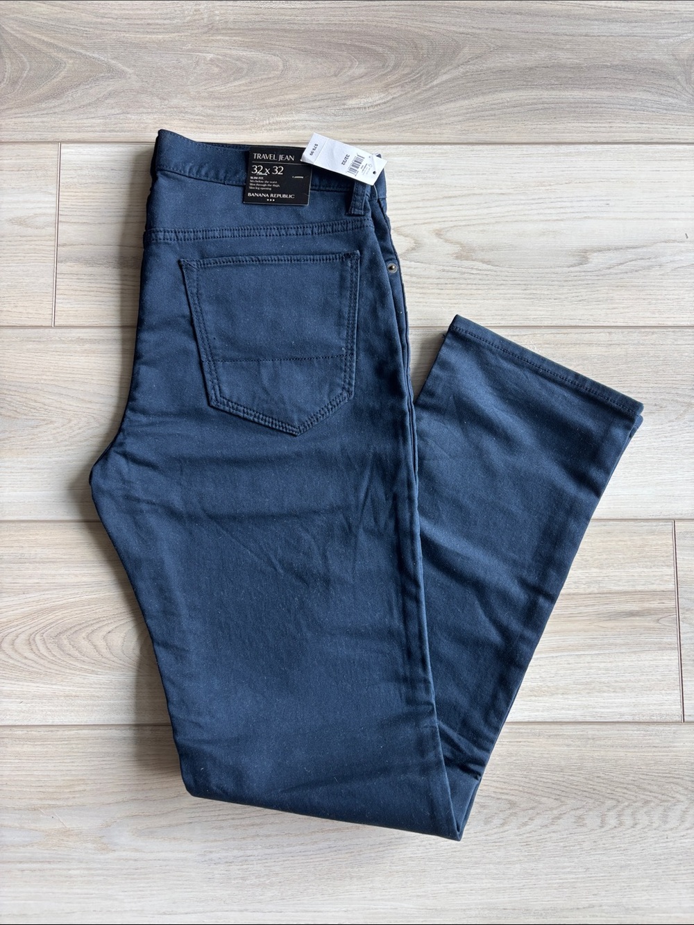 Banana Republic Men's Travel Jean - Navy Blue